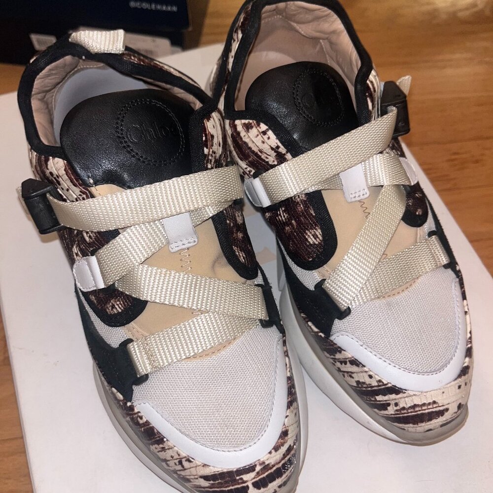 Size 38 Chloe Eternal Grey Sneakers w/ OG box and dustbag